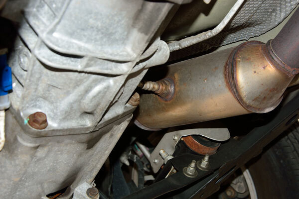 Photo of a catalytic converter