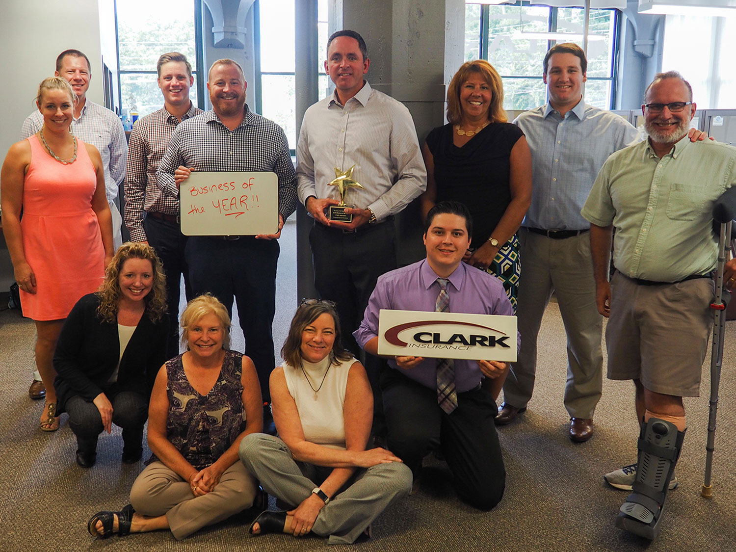 The team out of our Manchester, NH office pictured holding their award for Business of the Year in 2019! This award is given by Business NH Magazine and is a testament to the time and commitment this group devotes to their board work, volunteerism, and committee work throughout the region.