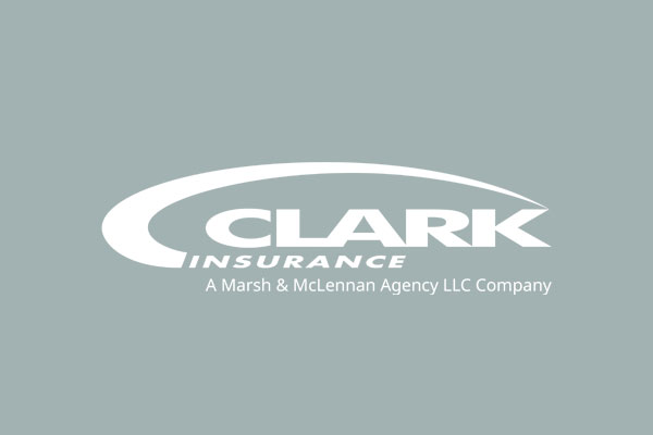 Image of Clark Insurance Marsh McLennan Agency logo on gray background